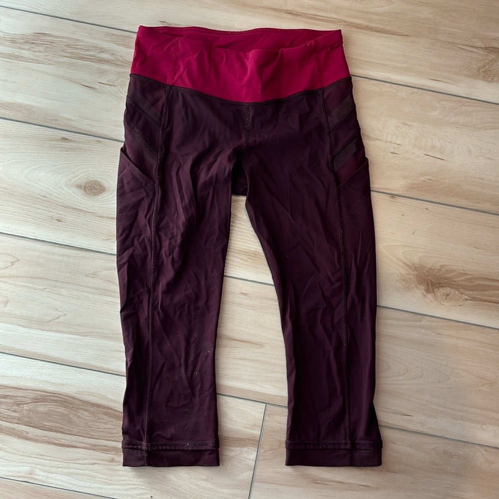 Lululemon Athletica Illumina Crop Running Pants, size 6